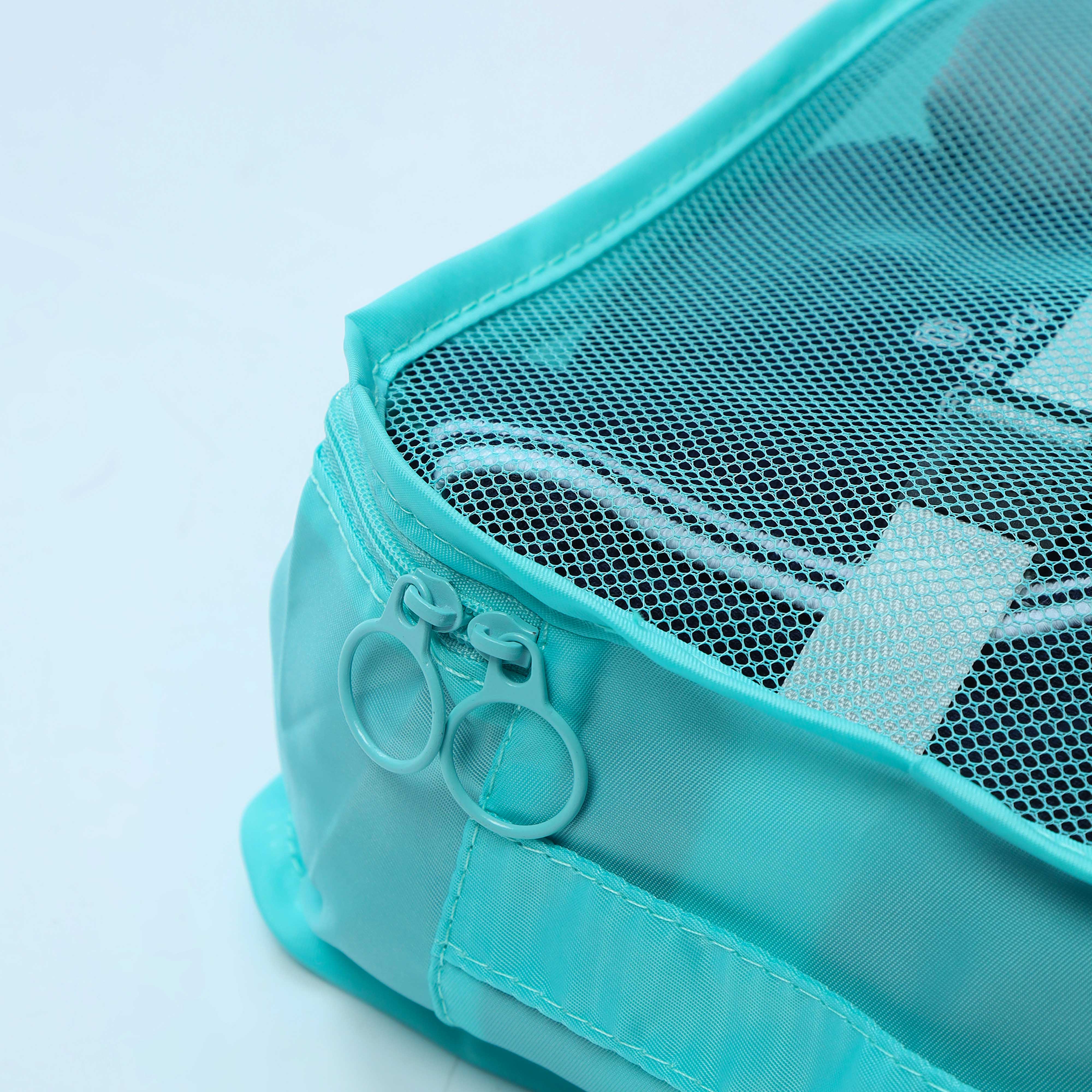 Cloth Organizer Pouch Laundry Zipper Bags - Light Blue